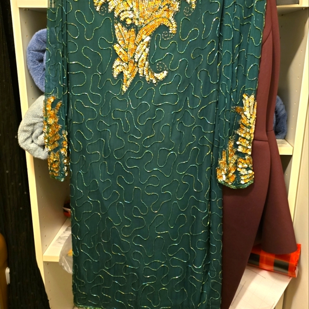 Laurence kazar vintage beaded dress
